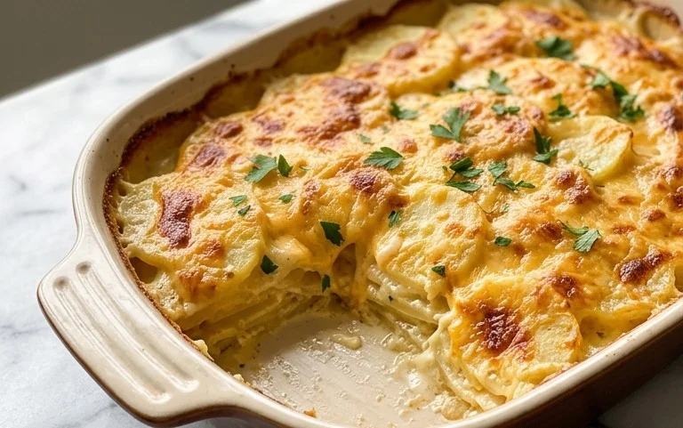 Comforting Cheesy Scalloped Potatoes – Easy Recipe