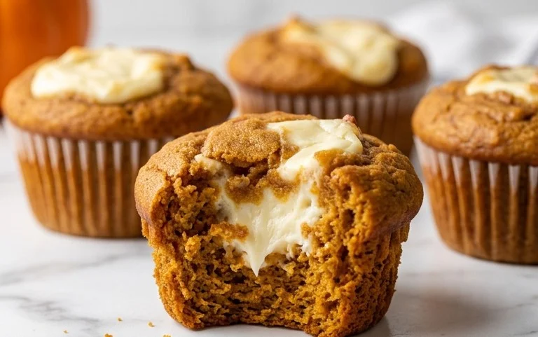 Divine Pumpkin Cream Cheese Muffins Swirl