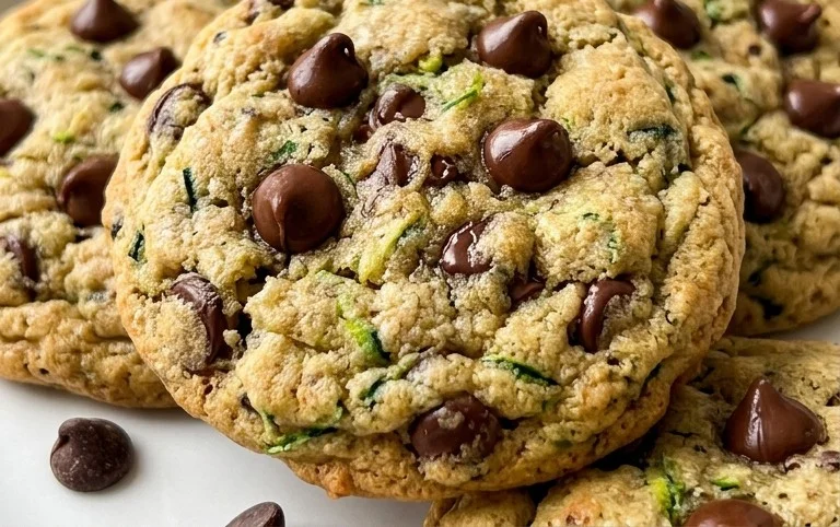 Soft Zucchini Cookies with Chocolate Chips