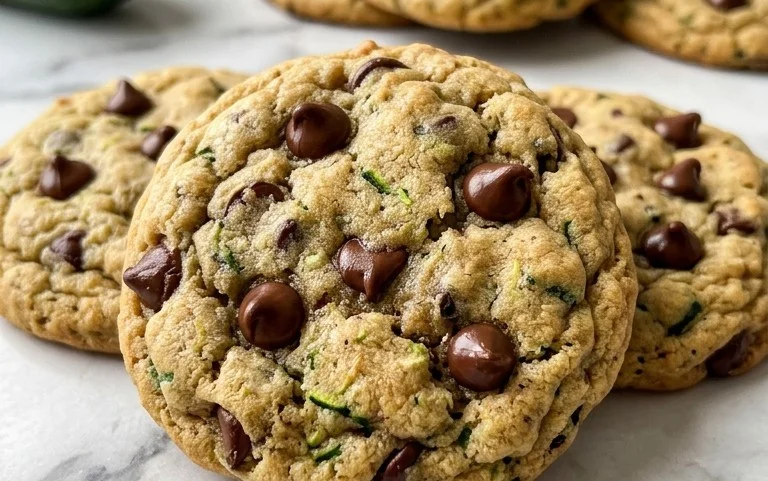 Soft Zucchini Chocolate Chip Cookies-Secret Veggie Treat