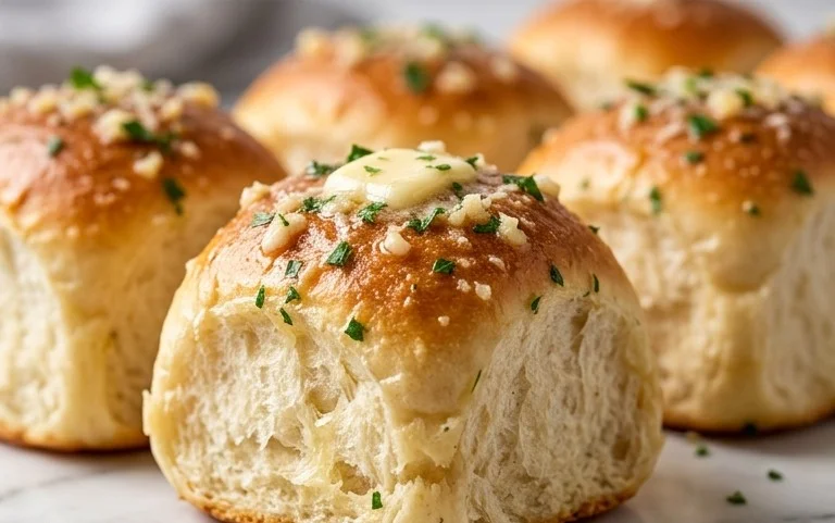 Easy Garlic Bread Rolls-Warm Fluffy Flavor