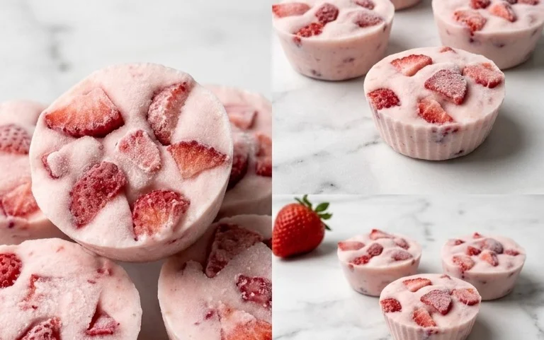 Easy Strawberry Yogurt Bites Healthy Snack Recipe