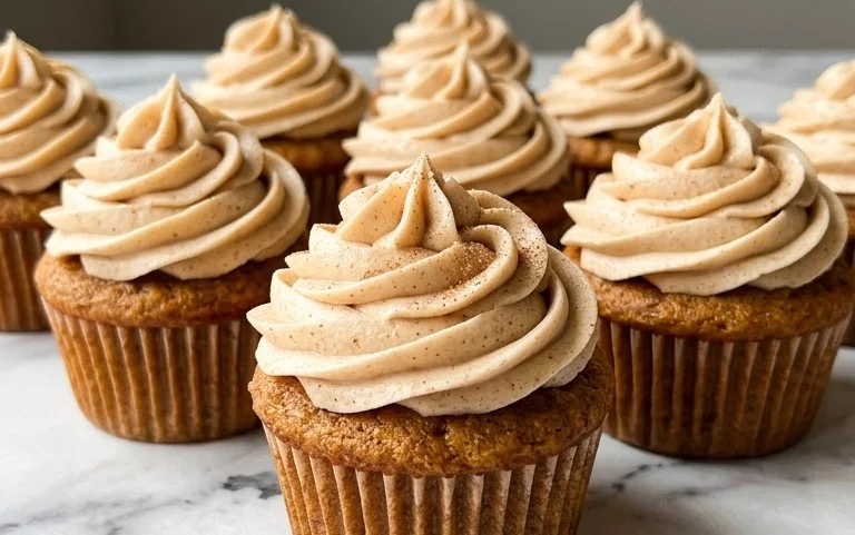 Spiced Apple Cider Cupcakes-Fall Flavor Delight