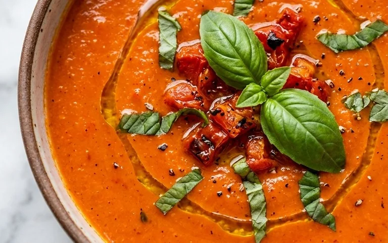 Roasted Tomato Basil Soup