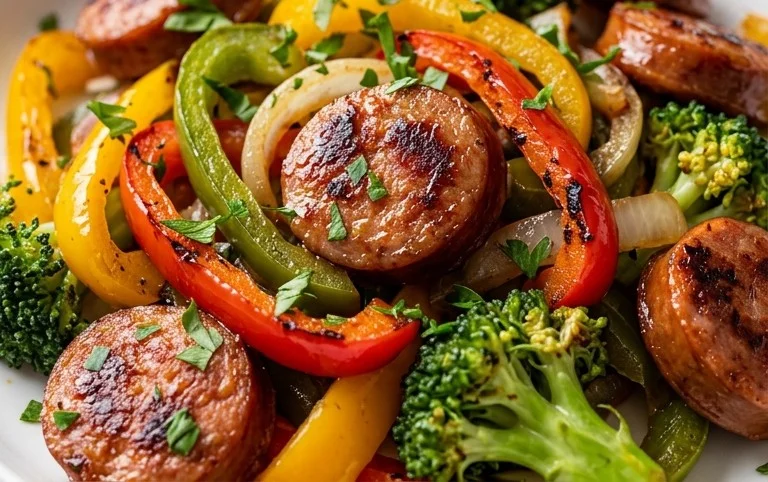 Sausage and Veggies Skillet - 30 Minute, One-Pan Meal