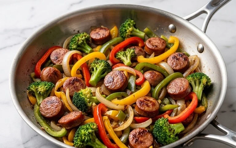 Sausage and Veggies Skillet - 30 Minute, One-Pan Meal