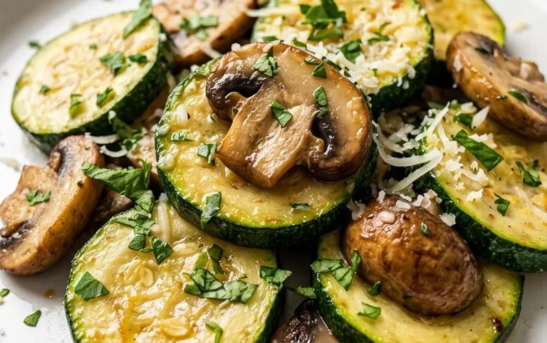 Skillet Zucchini and Mushrooms