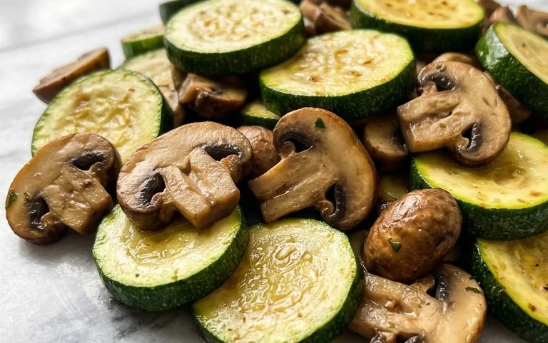 Skillet Zucchini and Mushrooms