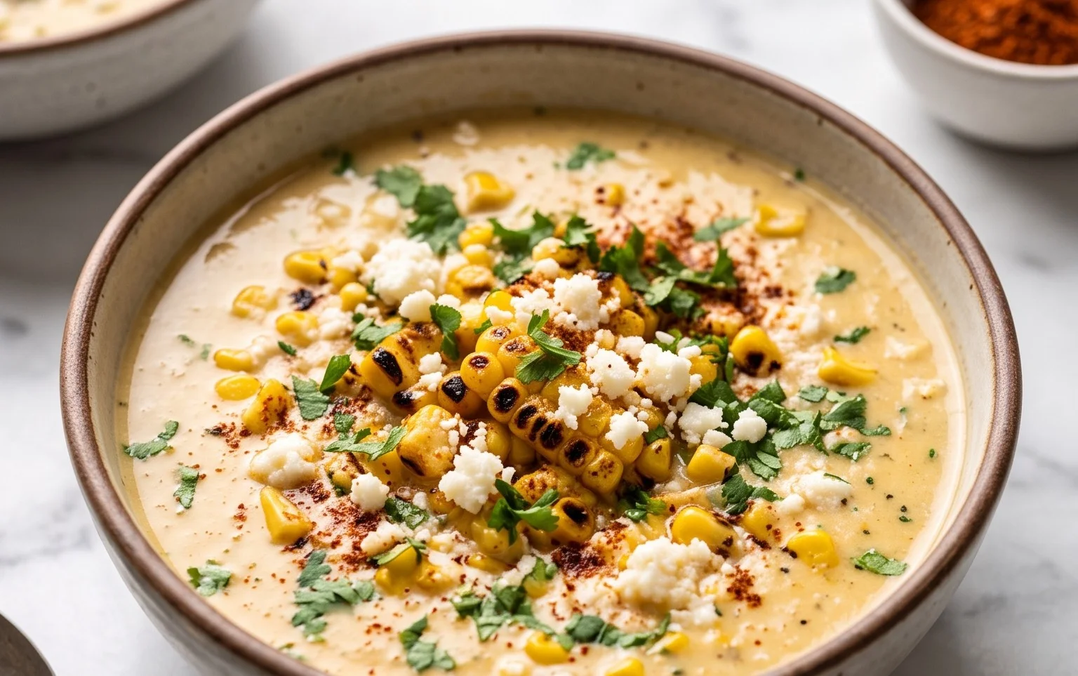 Easy Mexican Street Corn Soup Recipe